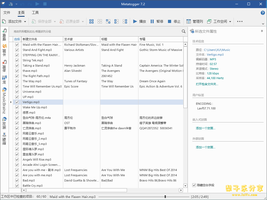 Metatogger（音频文件标签编辑器） v7.5.1.0 绿色版-梨子乐分享