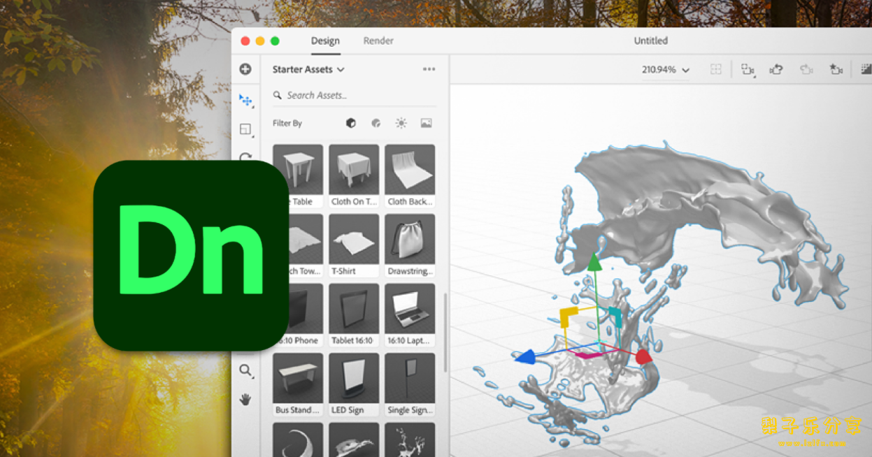 Adobe Dimensions（3D绘图软件）全套合集-梨子乐分享