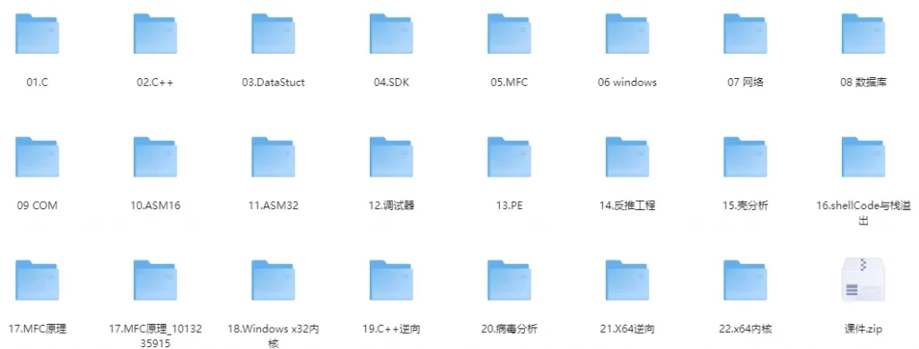 C和C++培训 从零基础到PC逆向-梨子乐分享