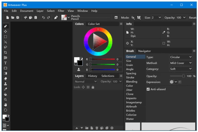 图片[1]-Artweaver Plus 数字绘画软件  v8.1.6.4131 便携版-梨子乐分享