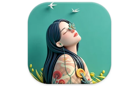 安卓APP-听·下音乐 Plus v2.2.4,一款插画UI音乐下载神器听下音乐-梨子乐分享